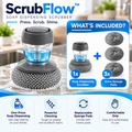 ScrubFlow™ Soap Dispensing Silicone Scrubber